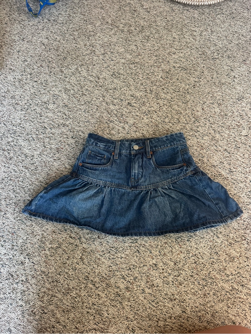 Blank NYC Blue Denim Circle Skirt